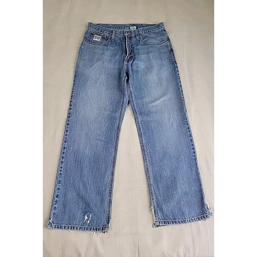 Cinch Up Jeans Mens 34x30 Blue Medium‎ Wash Straight Leg Relaxed Baggy Denim